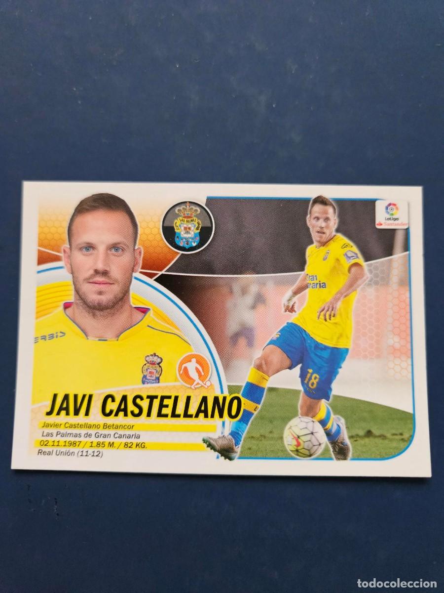 Cromos de f&uacute;tbol: N&ordm; 8B JAVI CASTELLANO LAS PALMAS LOGO NUEVO LIGA ESTE 16 17 2016 2017 SIN PEGAR NUNCA PEGADO