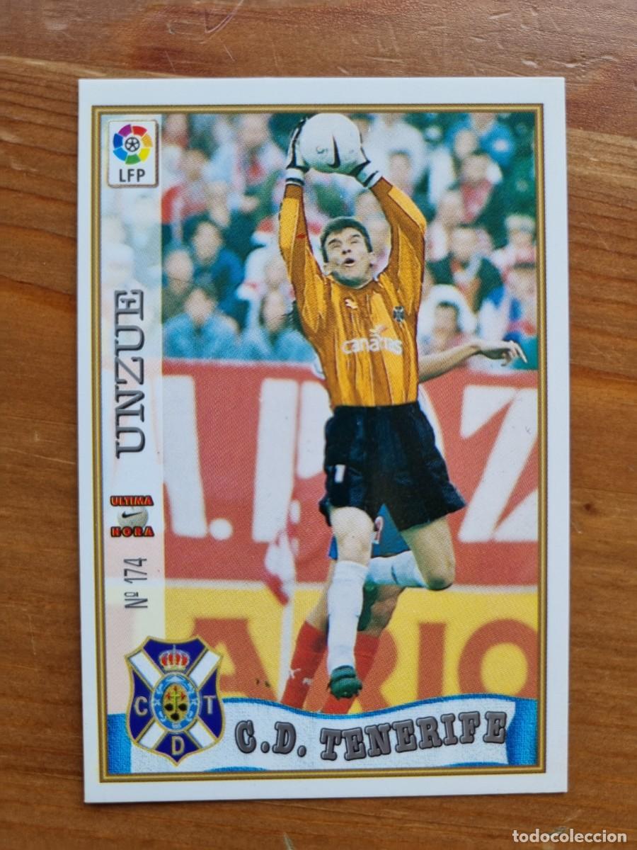 Cromos de f&uacute;tbol: 174 UNZUE (CD Tenerife) &Uacute;LTIMA HORA. Las Fichas de la Liga 1997 1998 97 98 (Mundicromo)