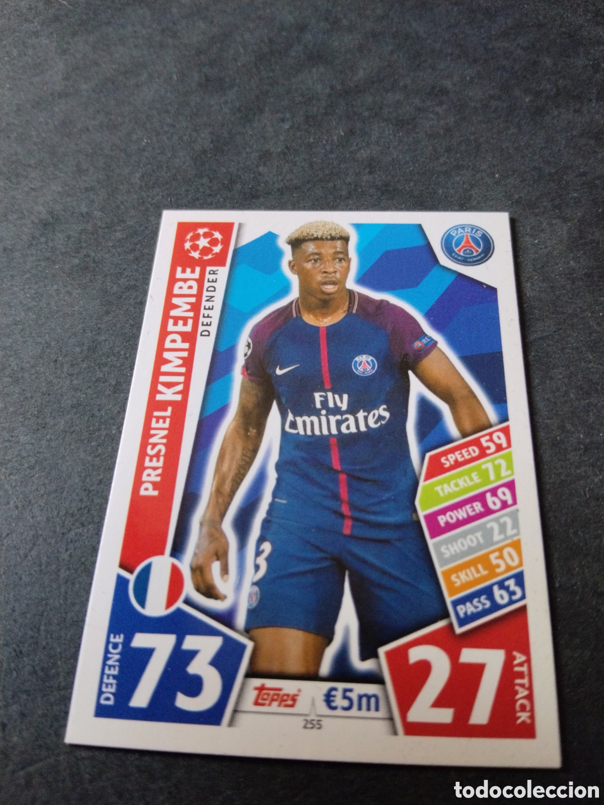 Cromos de Futebol: Cromo Futbol Topps Match Attax , Ueffa Champions Legue, Presnek Kimpembe