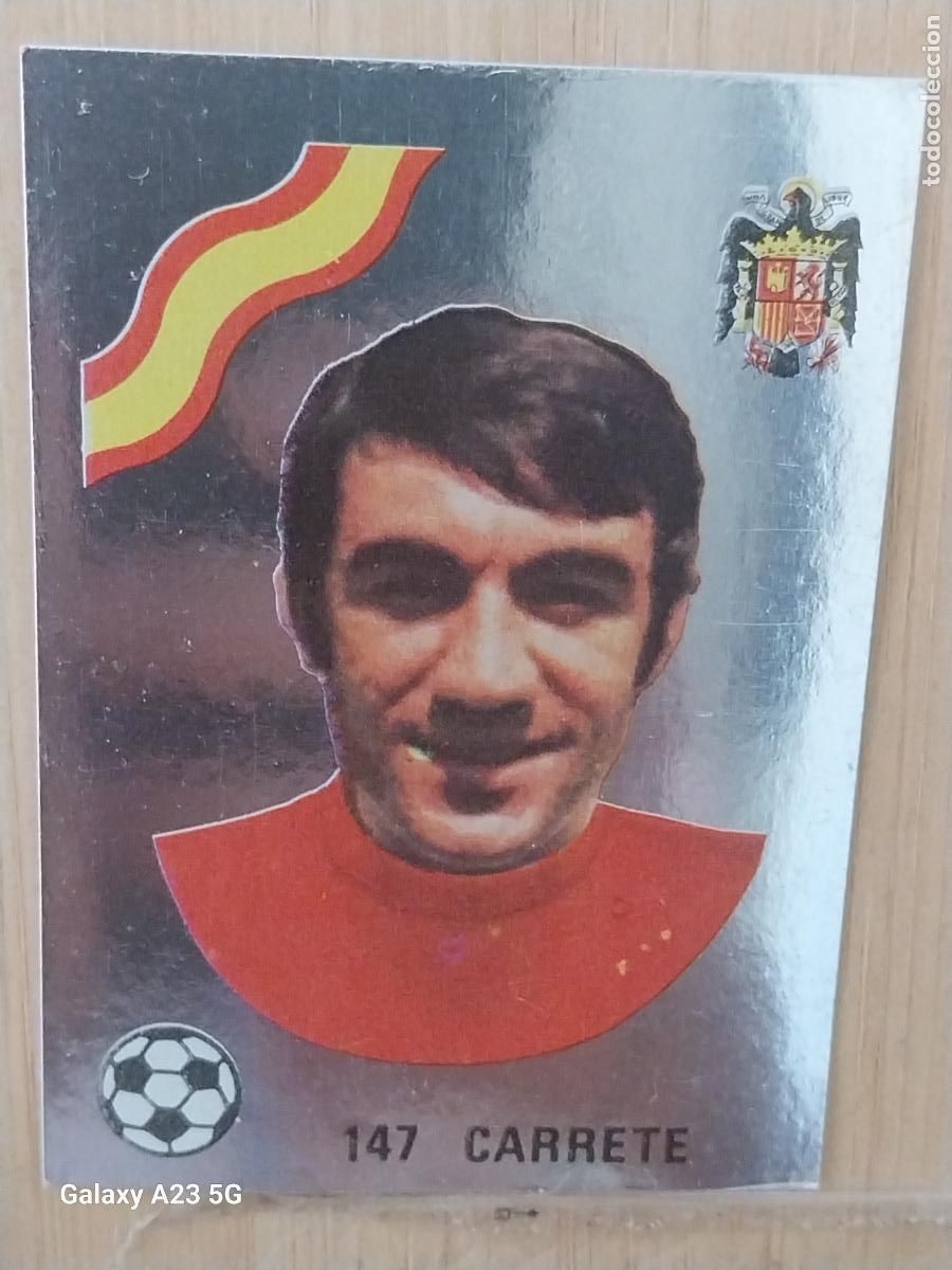 Cromos de Futebol: CARRETE ****** ESPA&Ntilde;A ED MAGA LIGA 1978 78 79 CROMO PLATEADO 147 SIN PEGAR NUNCA ORIGINAL