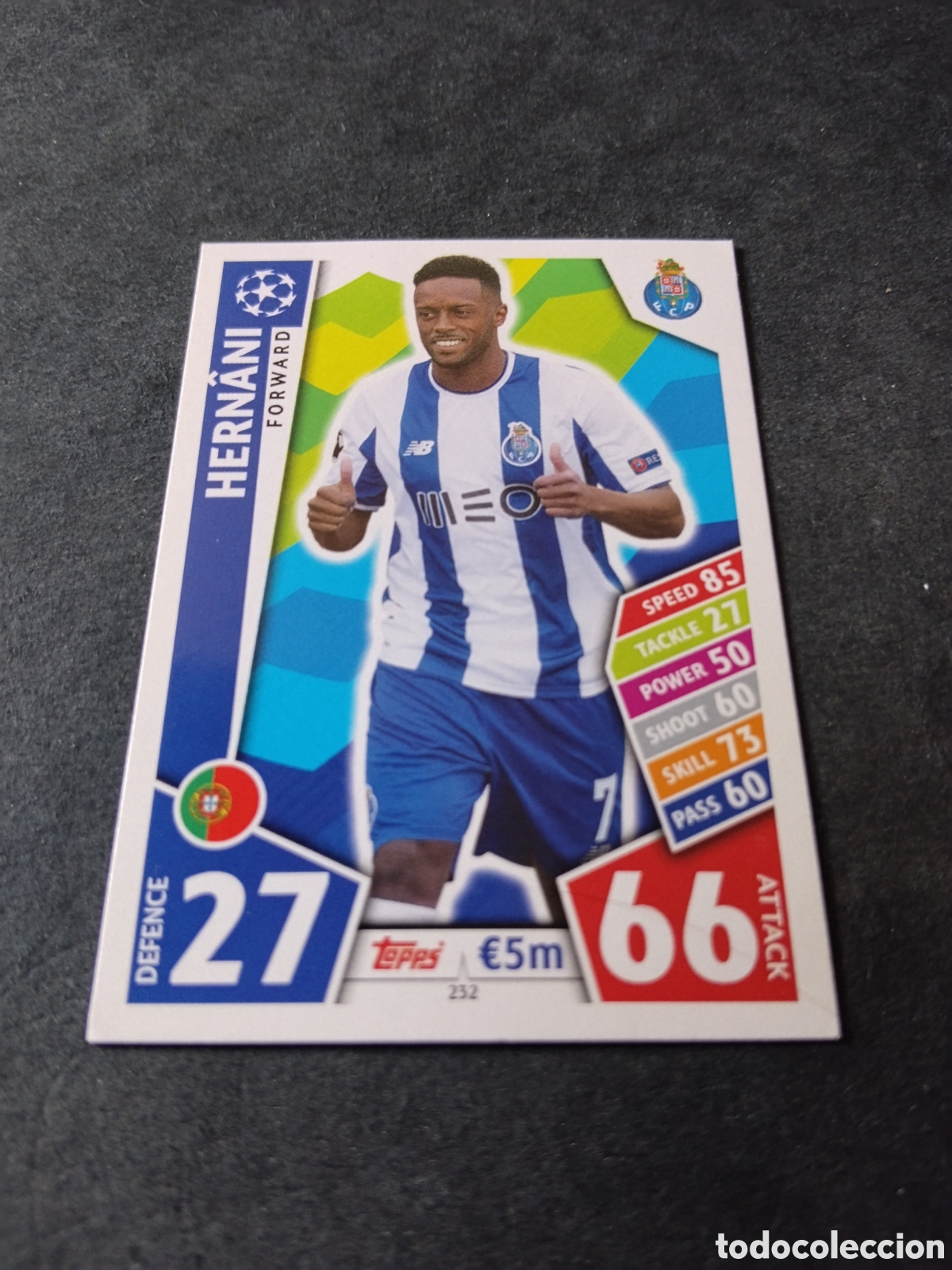 Cromos de Futebol: Cromo Futbol Topps Match Attax , Ueffa Champions Legue, Hernani