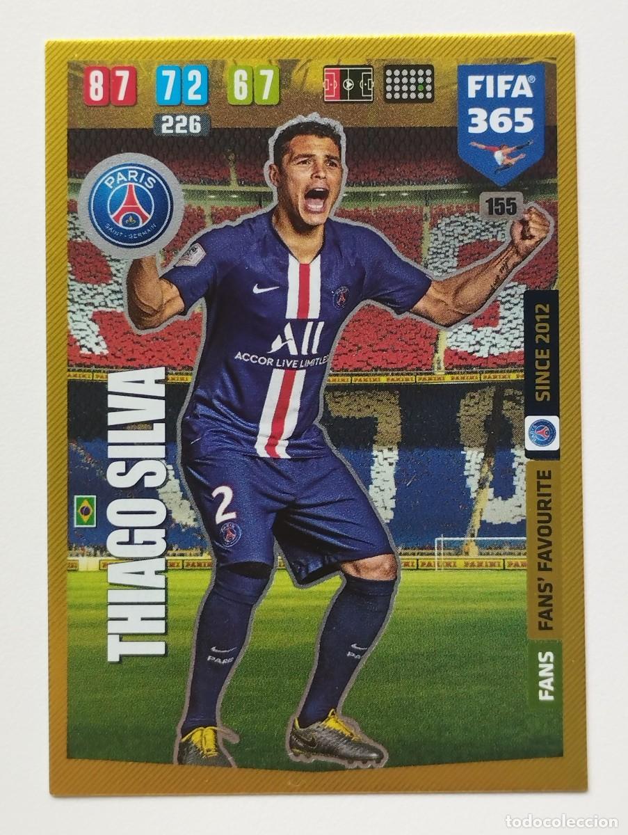 Cromos de Futebol: CROMO CARD PANINI ADRENALYN FIFA 365 2019 2020 19 20 FANS FAVOURITE THIAGO SILVA 155 PSG