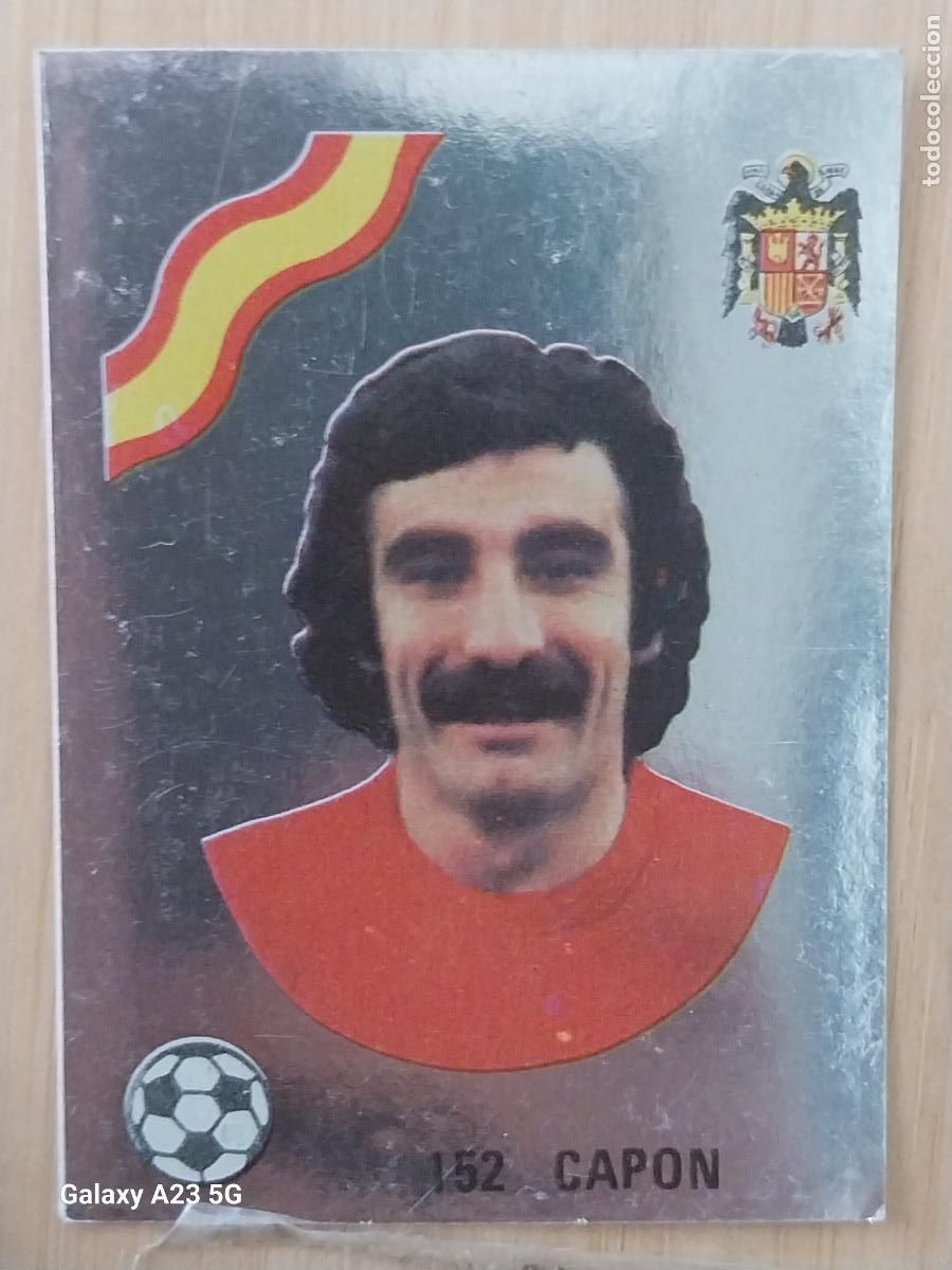 Cromos de Futebol: CAPON ***** ESPA&Ntilde;A ED MAGA LIGA 1978 78 79 CROMO PLATEADO 152 SIN PEGAR NUNCA ORIGINAL
