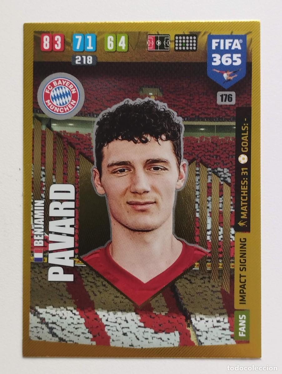 Cromos de Futebol: CROMO CARD PANINI ADRENALYN FIFA 365 2019 2020 19 20 IMPACT SIGNING PAVARD 176 BAYERN MUNICH