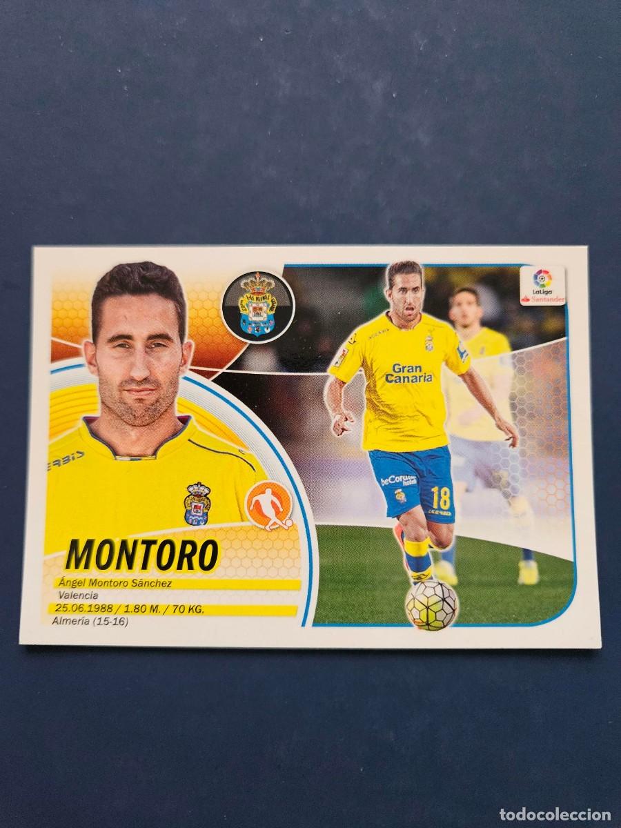 Cromos de f&uacute;tbol: N&ordm; 10 MONTORO LAS PALMAS LOGO NUEVO LIGA ESTE 16 17 2016 2017 SIN PEGAR NUNCA PEGADO