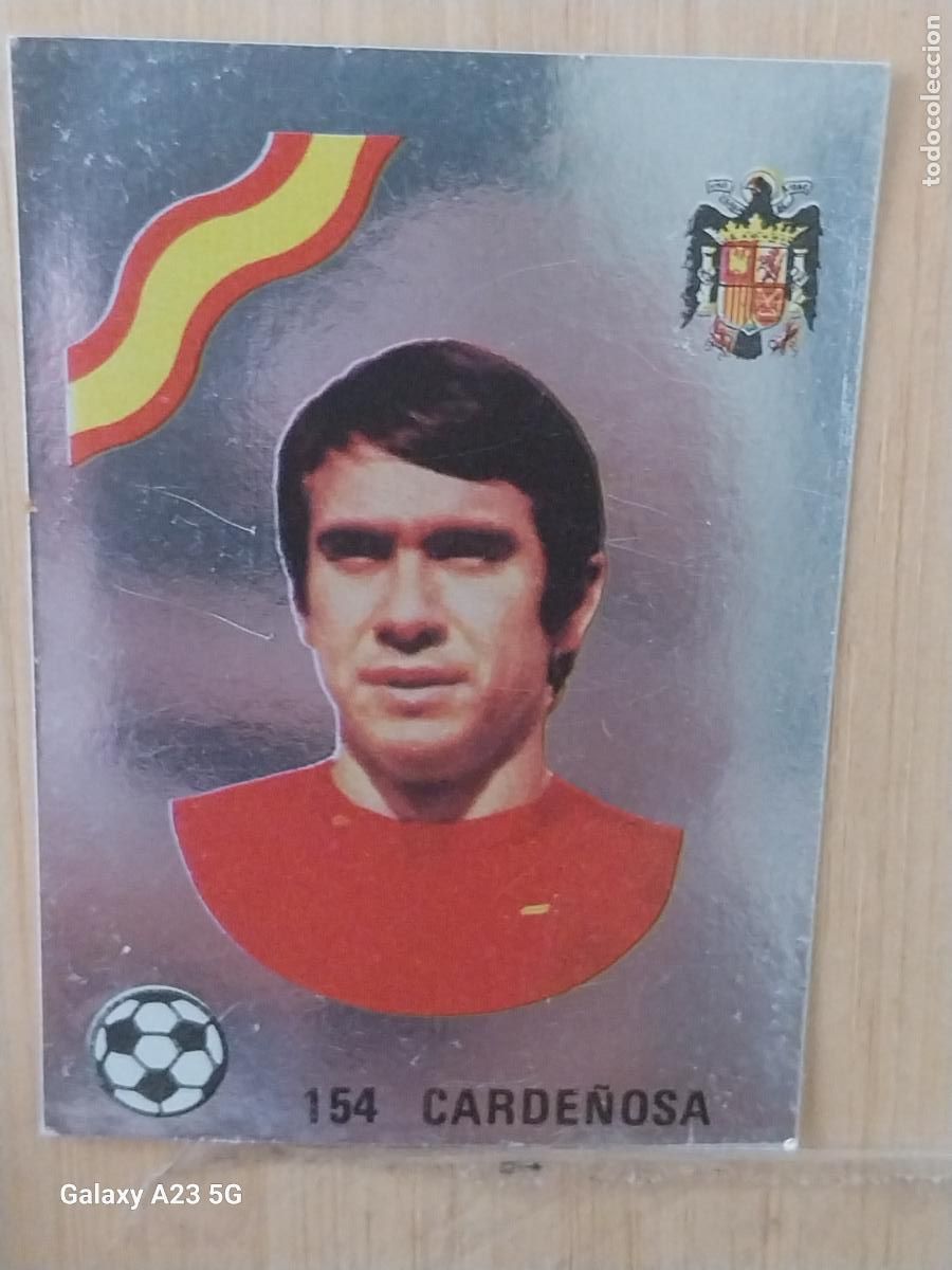 Cromos de f&uacute;tbol: CARDE&Ntilde;OSA *** ESPA&Ntilde;A ED MAGA LIGA 1978 78 79 CROMO PLATEADO 154 SIN PEGAR NUNCA ORIGINAL
