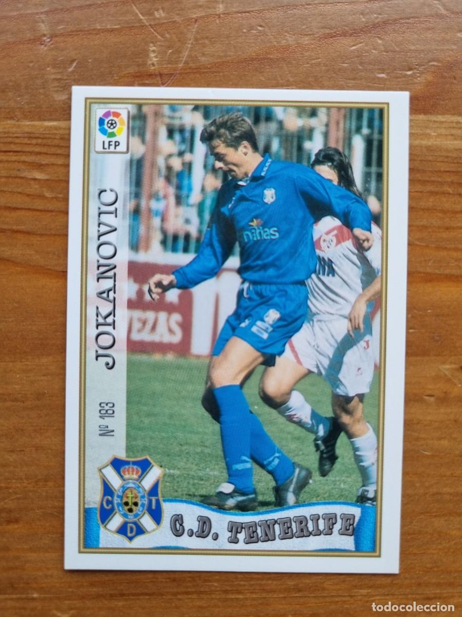 Cromos de f&uacute;tbol: 183 JOKANOVIC (CD Tenerife). Las Fichas de la Liga 1997 1998 97 98 (Mundicromo)