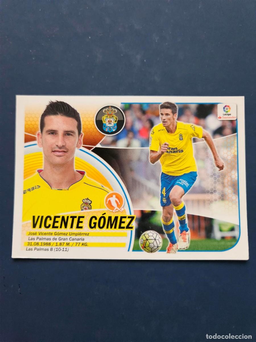 Cromos de f&uacute;tbol: N&ordm; 11 VICENTE GOMEZ LAS PALMAS LOGO NUEVO LIGA ESTE 16 17 2016 2017 SIN PEGAR NUNCA PEGADO