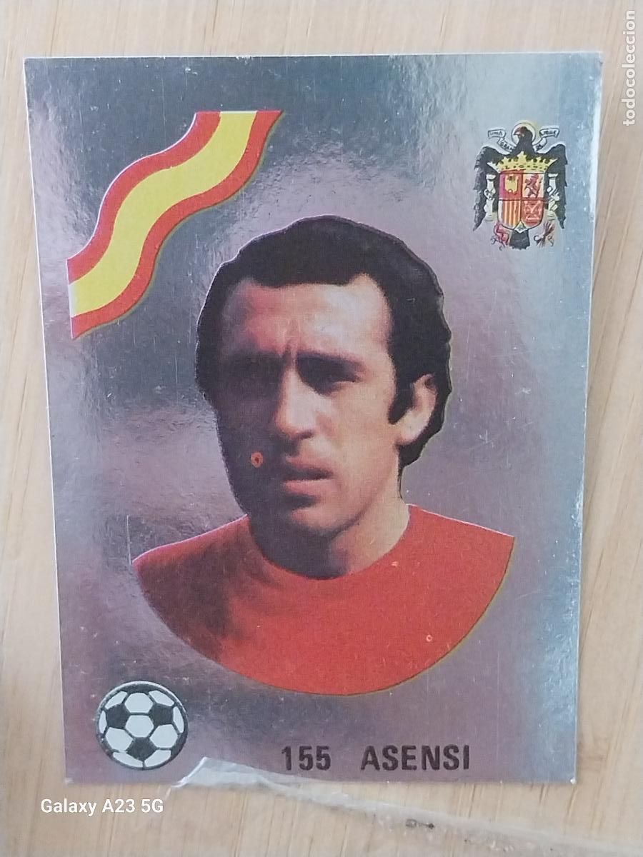 Cromos de f&uacute;tbol: ASENSI ** ESPA&Ntilde;A ED MAGA LIGA 1978 78 79 CROMO PLATEADO 155 SIN PEGAR NUNCA ORIGINAL
