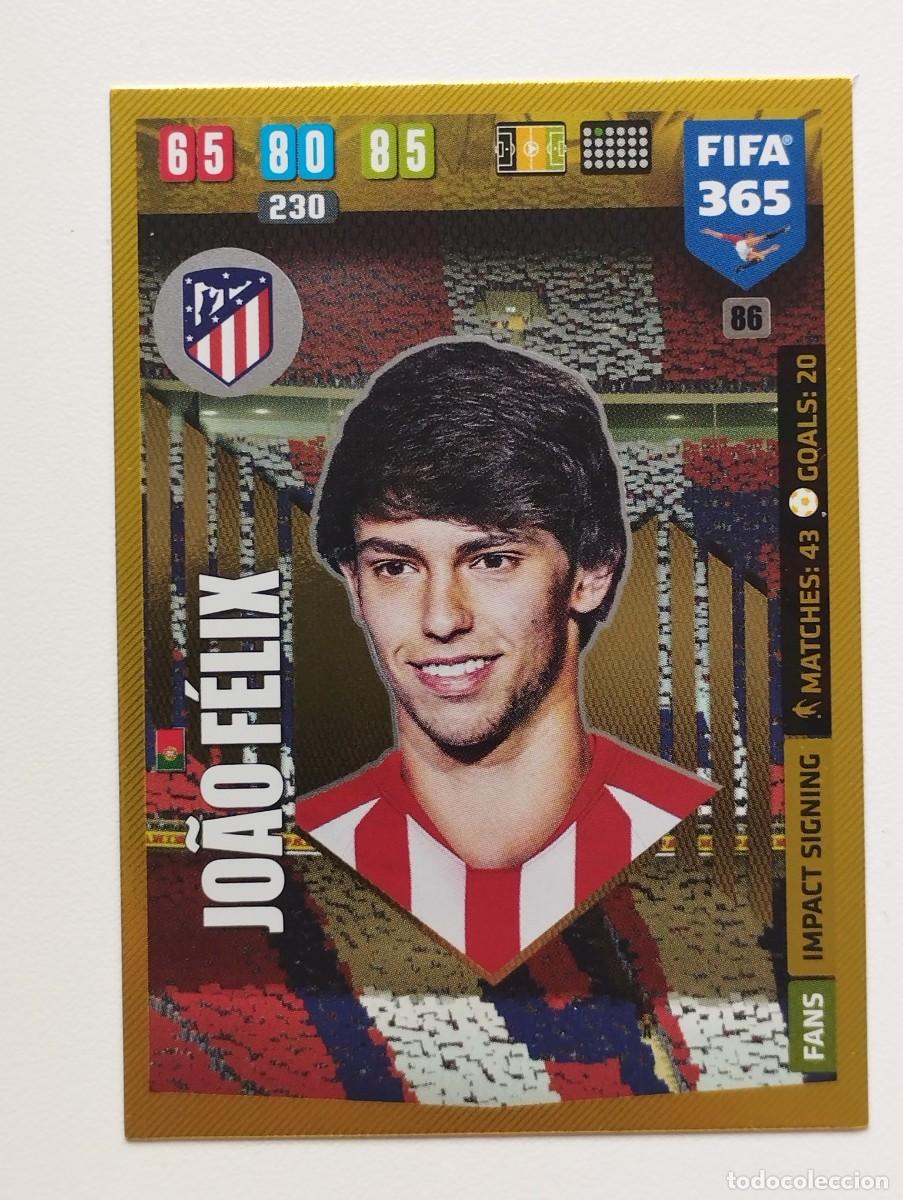 Cromos de f&uacute;tbol: CROMO CARD PANINI ADRENALYN FIFA 365 2019 2020 19 20 IMPACT SIGNING JOAO FELIX 86 ATLETICO DE MADRID