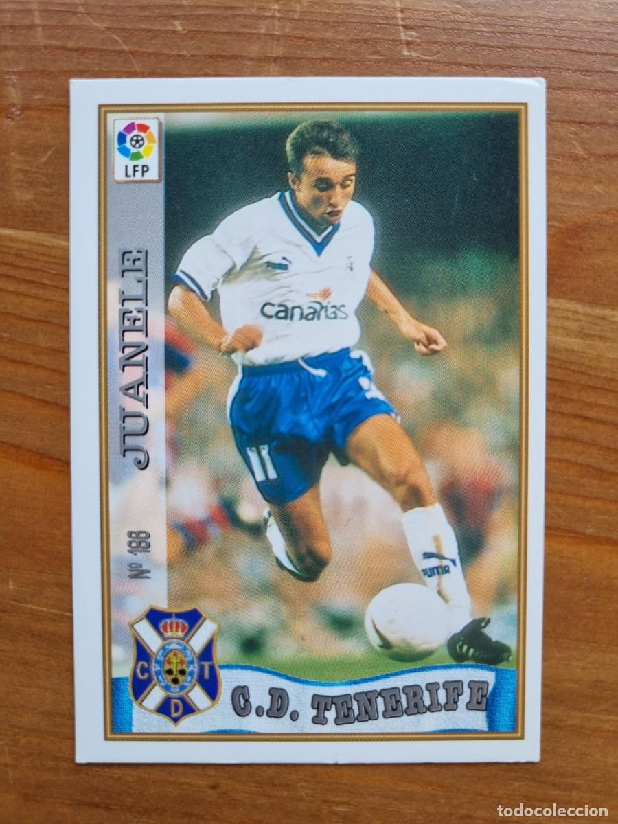 Cromos de f&uacute;tbol: 186 JUANELE (CD Tenerife). Las Fichas de la Liga 1997 1998 97 98 (Mundicromo)