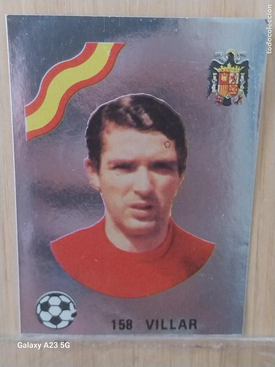 Cromos de f&uacute;tbol: VILLAR **** ESPA&Ntilde;A ED MAGA LIGA 1978 78 79 CROMO PLATEADO 158 SIN PEGAR NUNCA ORIGINAL