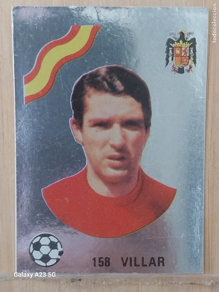 Cromos de f&uacute;tbol: VILLAR ** ESPA&Ntilde;A ED MAGA LIGA 1978 78 79 CROMO PLATEADO 158 SIN PEGAR NUNCA ORIGINAL