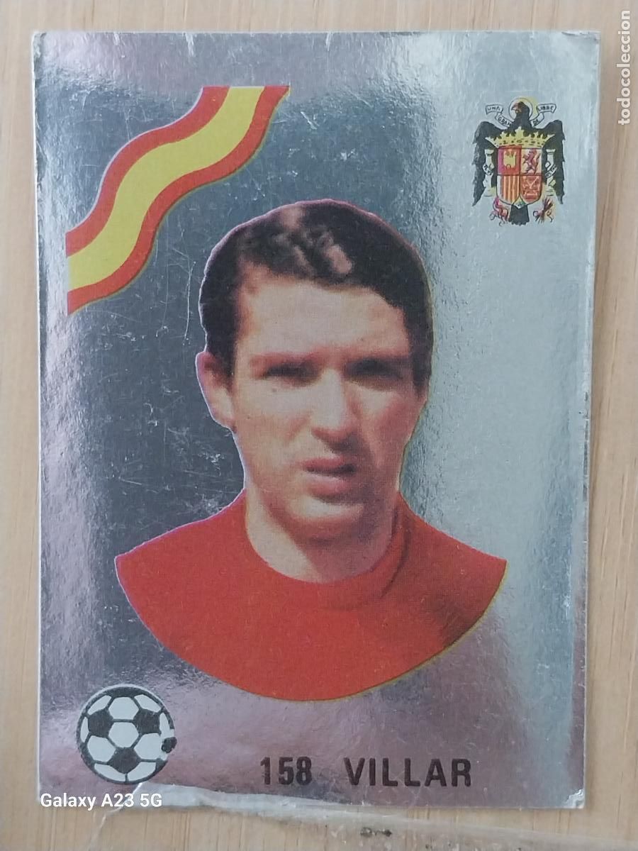 Cromos de f&uacute;tbol: VILLAR * ESPA&Ntilde;A ED MAGA LIGA 1978 78 79 CROMO PLATEADO 158 SIN PEGAR NUNCA ORIGINAL