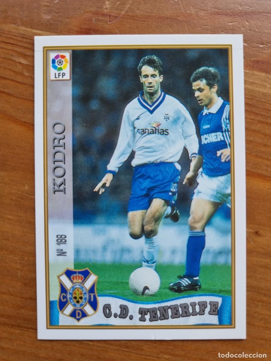Cromos de f&uacute;tbol: 188 KODRO (CD Tenerife). Las Fichas de la Liga 1997 1998 97 98 (Mundicromo)