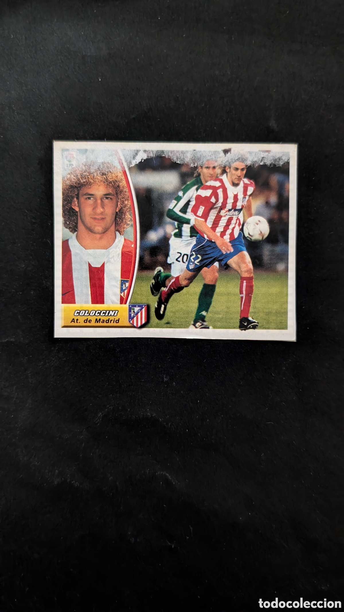 Cromos de f&uacute;tbol: COLOCCINI ATLETICO MADRID BAJA LIGA ESTE 2003/04 03 04 RECORTADO