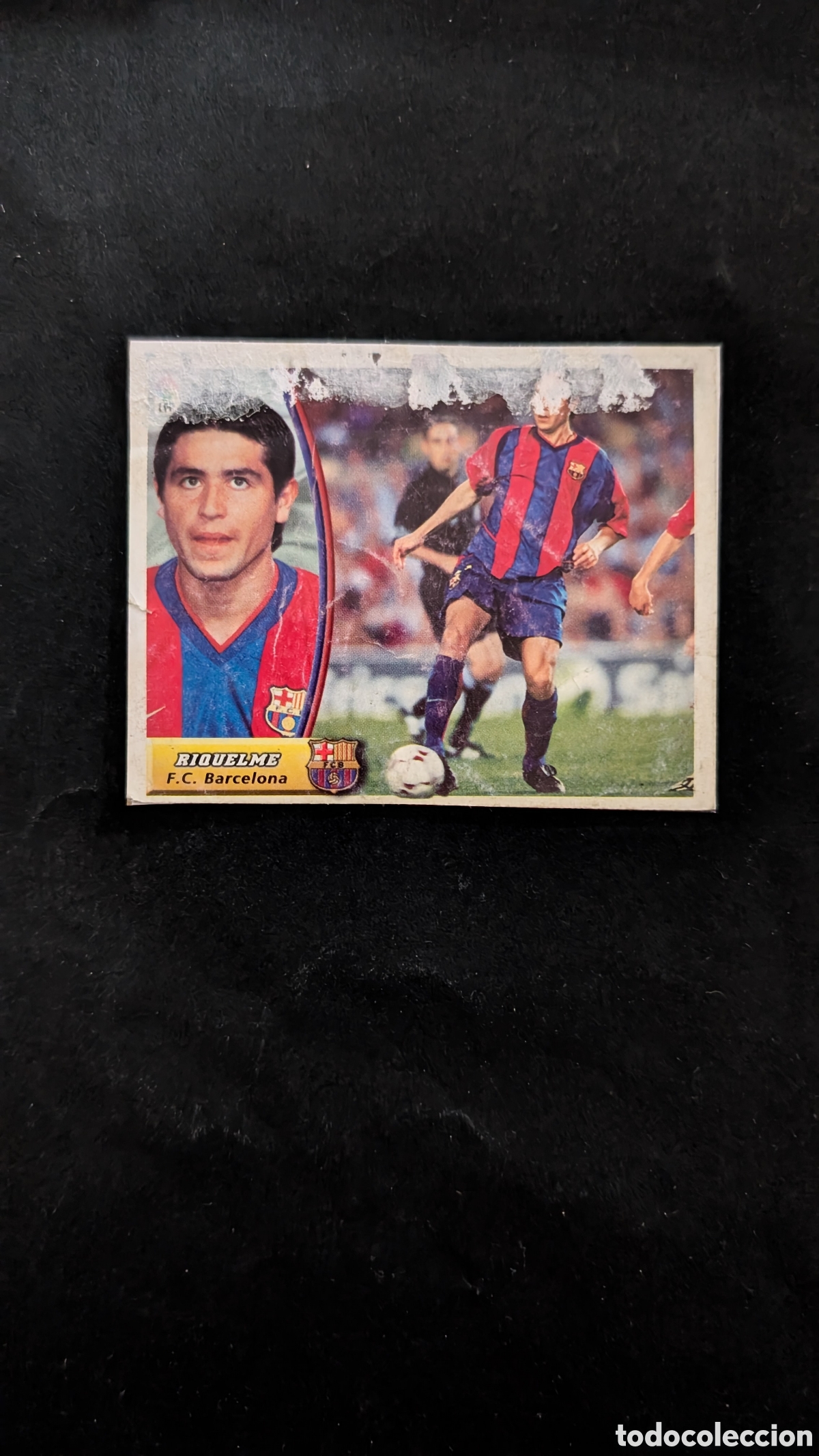 Cromos de f&uacute;tbol: RIQUELME BAJA Y INIESTA ROOKIE EN VENTANILLA LIGA ESTE 2003/04 03 04 RECORTADO