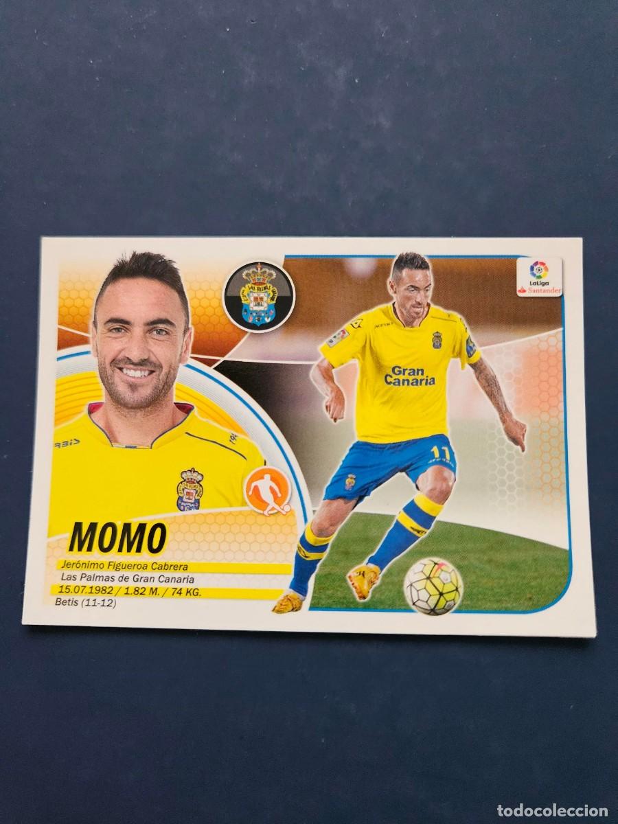 Figurine di Calcio: N&ordm; 13 MOMO LAS PALMAS LOGO NUEVO LIGA ESTE 16 17 2016 2017 SIN PEGAR NUNCA PEGADO