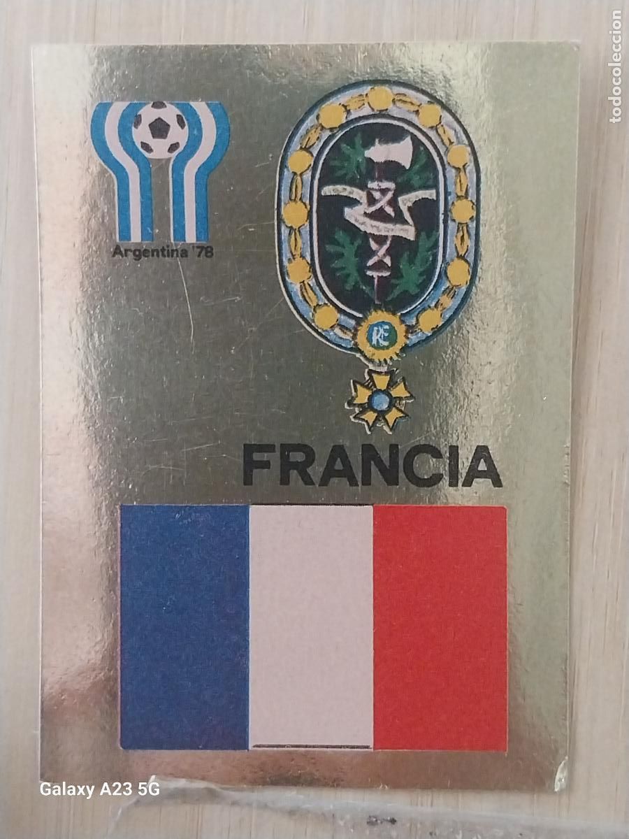 Cromos de f&uacute;tbol: FRANCIA ED MAGA LIGA 1978 78 79 CROMO DORADO 7 SIN PEGAR NUNCA ORIGINAL ARGENTINA 78