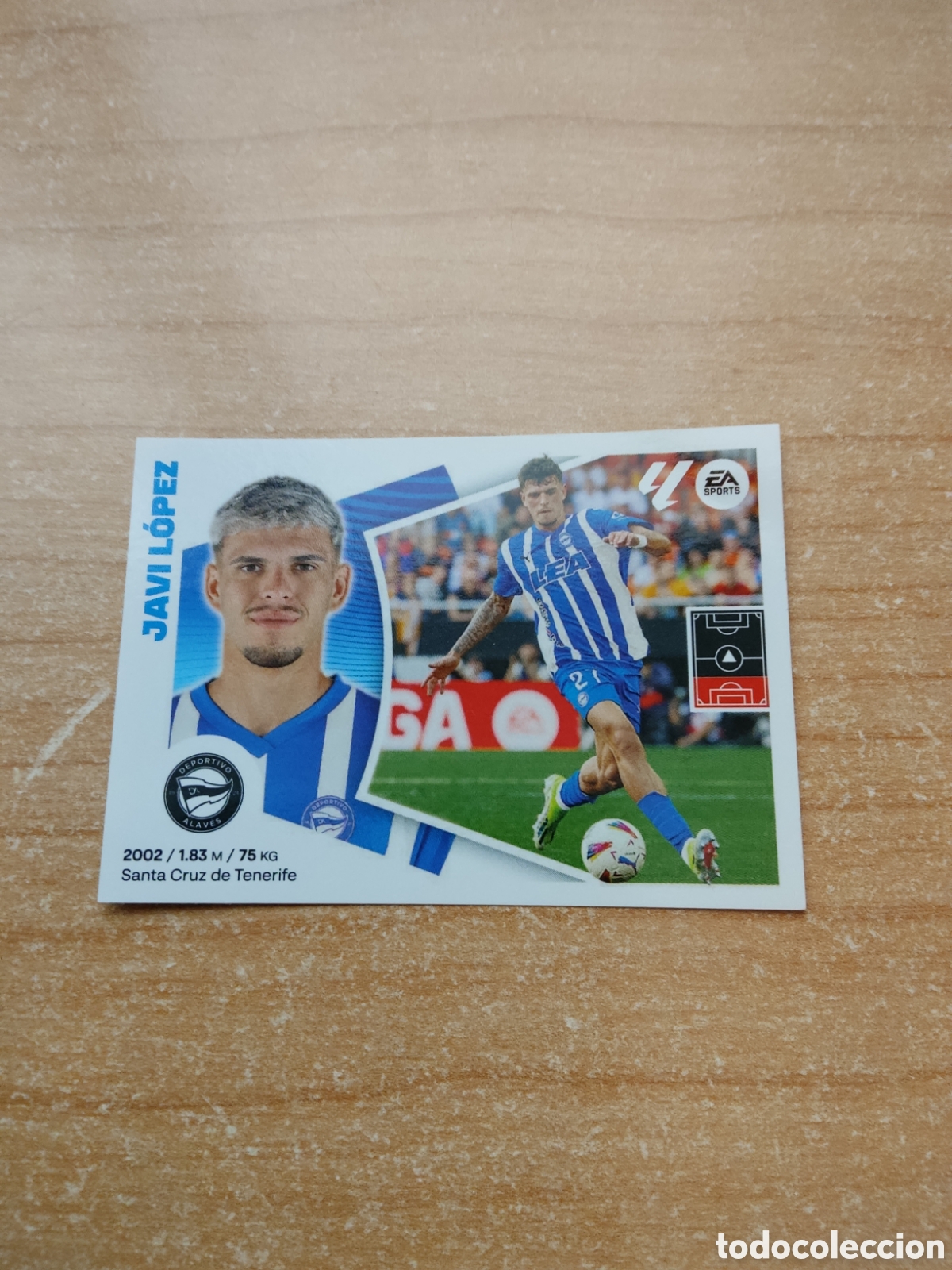 Cromos de f&uacute;tbol: 10 JAVI LOPEZ ALAVES LIGA ESTE 2024 2025