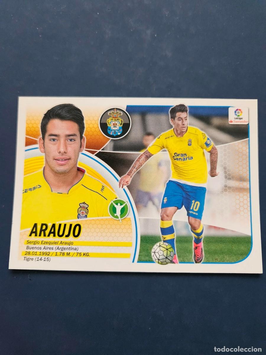 Cromos de f&uacute;tbol: N&ordm; 16 ARAUJO LAS PALMAS LOGO NUEVO LIGA ESTE 16 17 2016 2017 SIN PEGAR NUNCA PEGADO