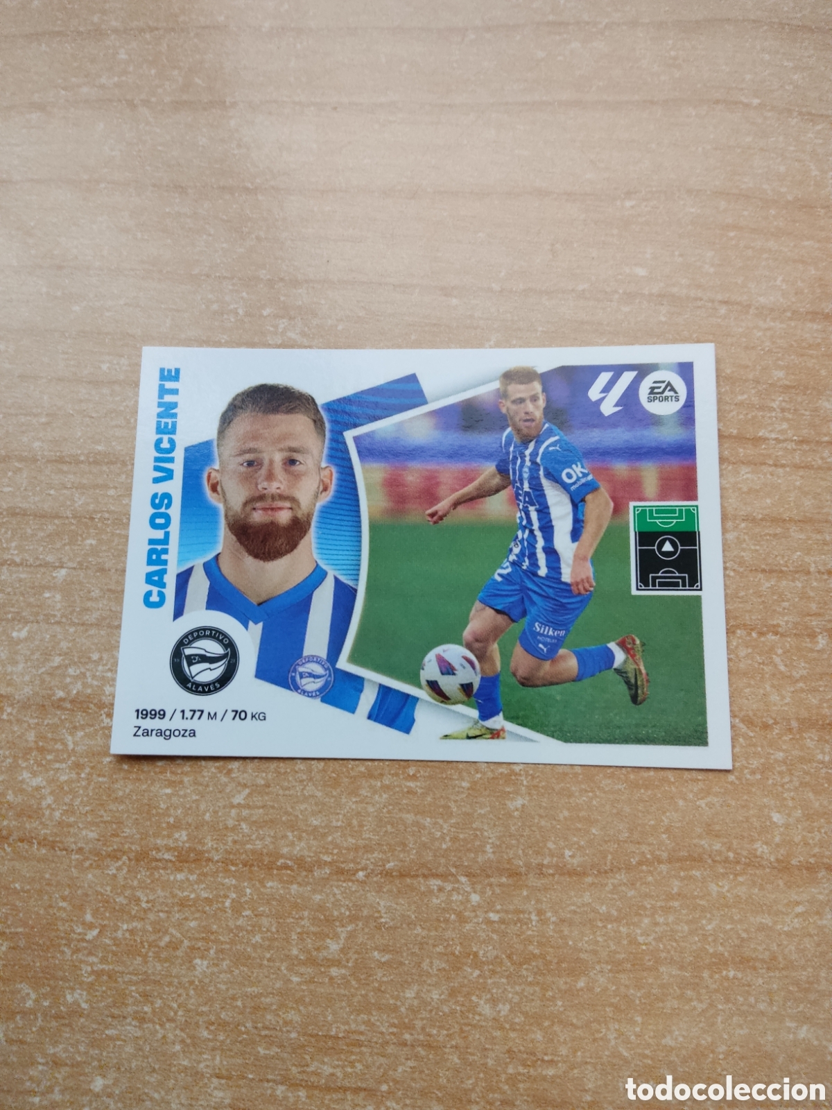 Cromos de f&uacute;tbol: 17 CARLOS VICENTE ALAVES LIGA ESTE 2024 2025