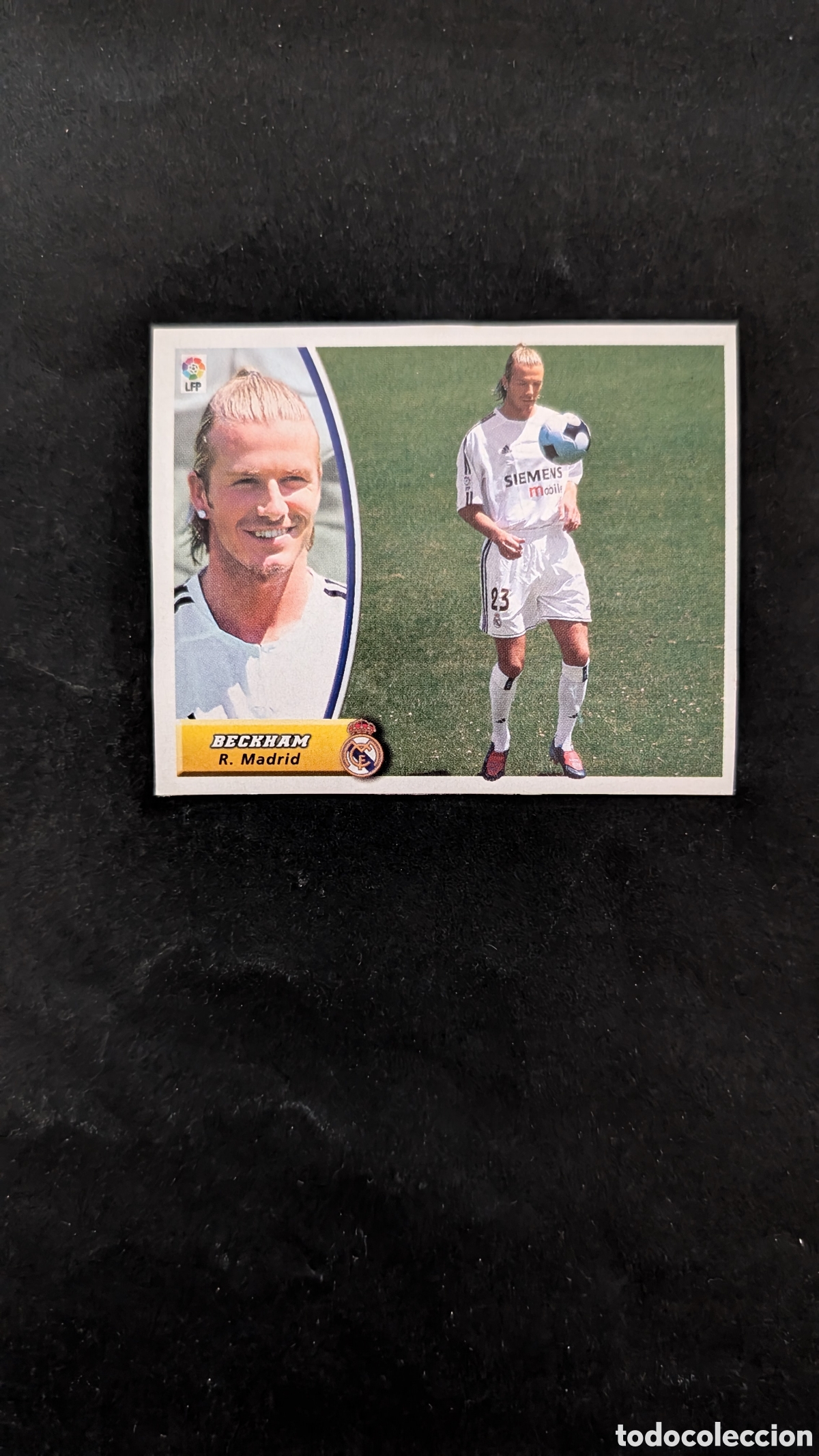 Cromos de f&uacute;tbol: BECKHAM VERSION REAL MADRID LIGA ESTE 2003/04 03 04 RECORTADO