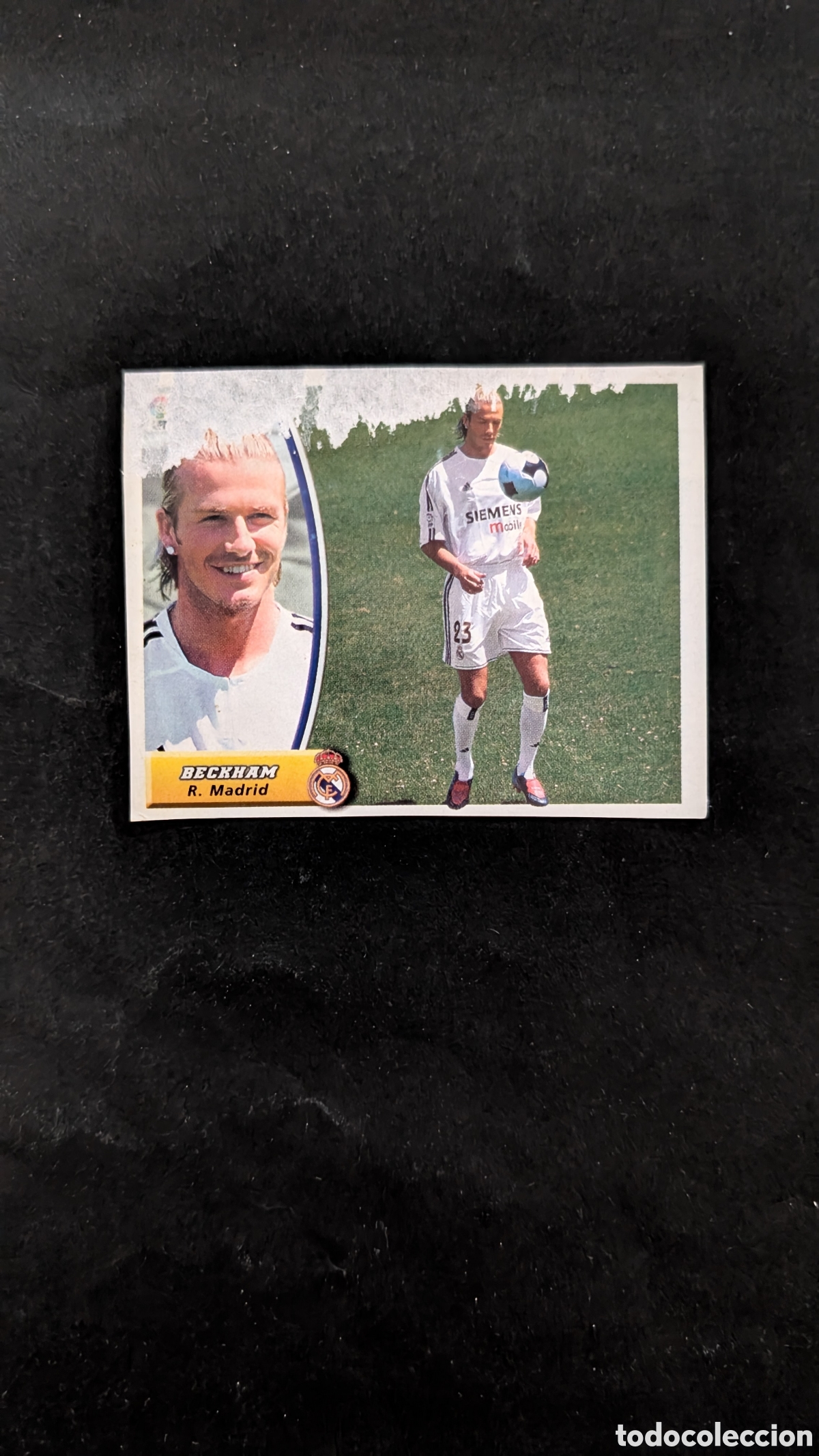 Cromos de f&uacute;tbol: BECKHAM VERSION REAL MADRID LIGA ESTE 2003/04 03 04 RECORTADO