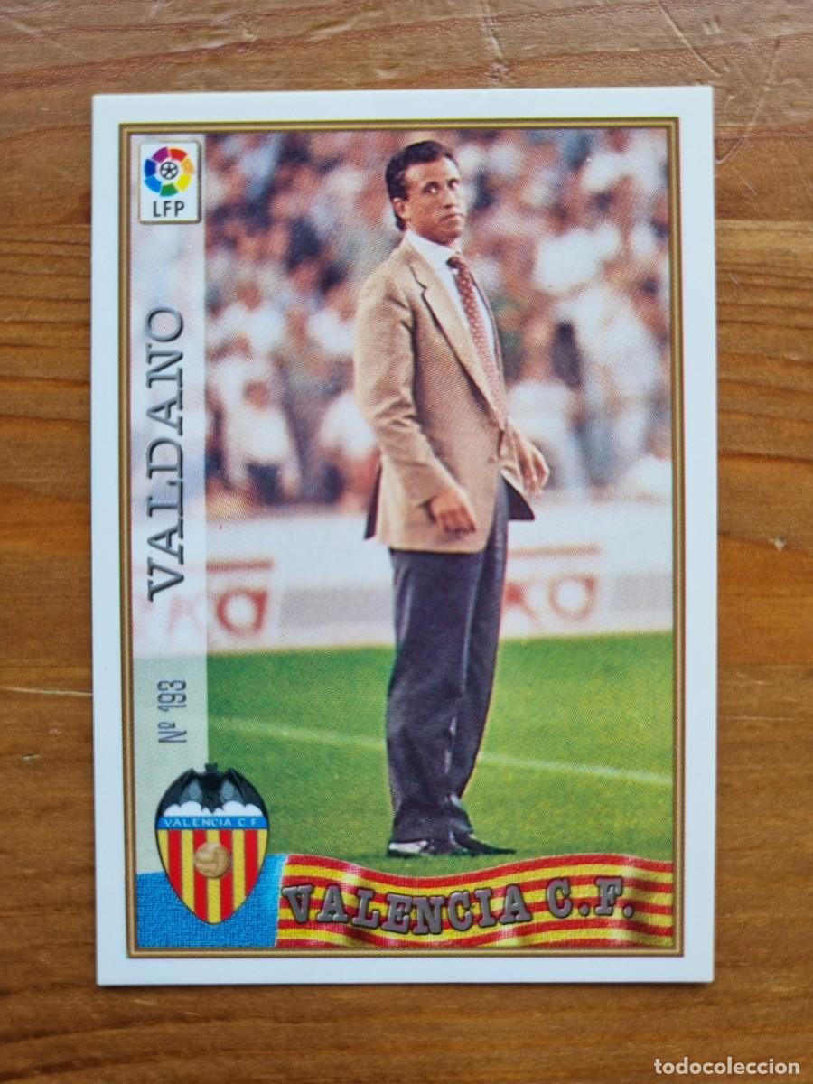 Cromos de f&uacute;tbol: 193 VALDANO (Valencia CF). Las Fichas de la Liga 1997 1998 97 98 (Mundicromo)