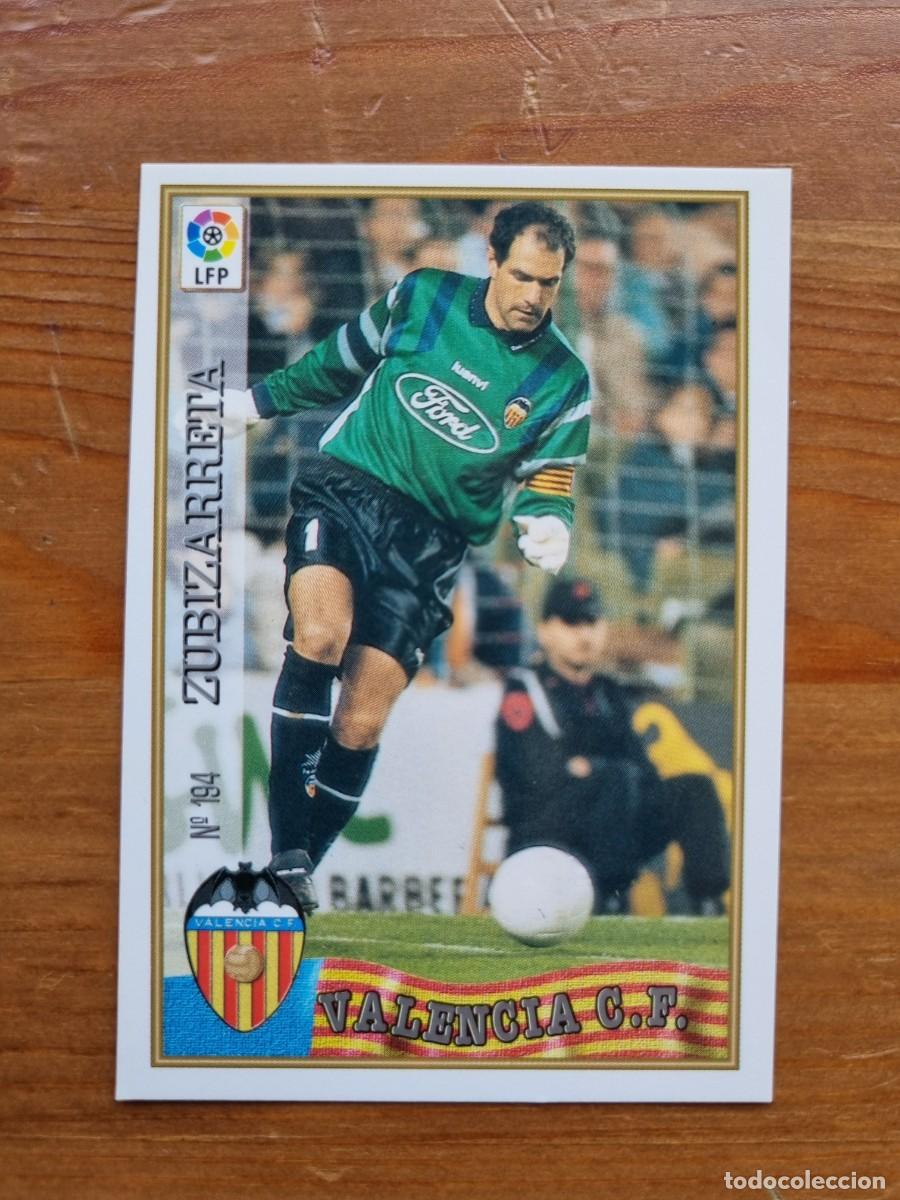 Cromos de f&uacute;tbol: 194 ZUBIZARRETA (Valencia CF). Las Fichas de la Liga 1997 1998 97 98 (Mundicromo)