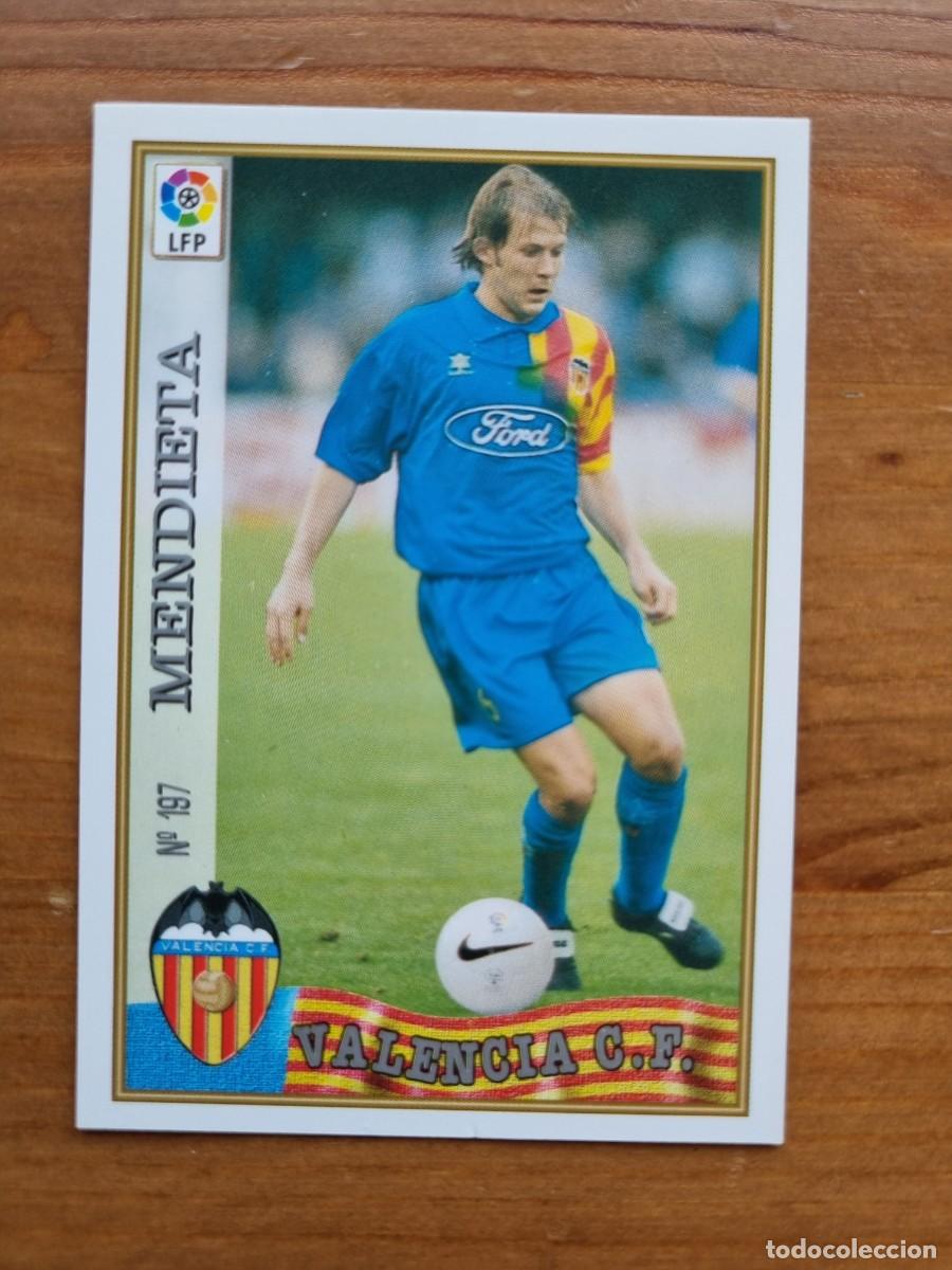 Cromos de f&uacute;tbol: 197 MEDIETA (Valencia CF). Las Fichas de la Liga 1997 1998 97 98 (Mundicromo)