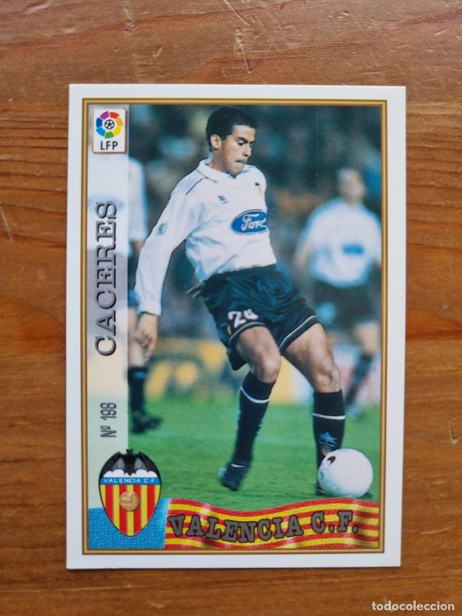 Cromos de Futebol: 198 C&Aacute;CERES (Valencia CF). Las Fichas de la Liga 1997 1998 97 98 (Mundicromo)