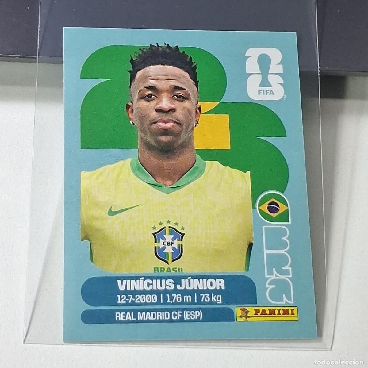 Cromos de Futebol: B50 BRA14 VINICIUS J&Uacute;NIOR 14 BRAZIL BRASIL BRA MUNDIAL FIFA WORLD CUP 2026 STICKER PANINI