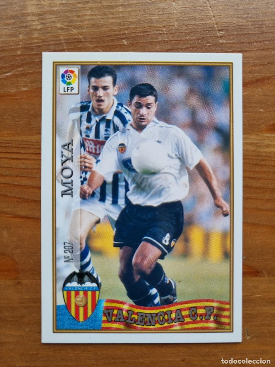Figurine di Calcio: 207 MOYA (Valencia CF). Las Fichas de la Liga 1997 1998 97 98 (Mundicromo)