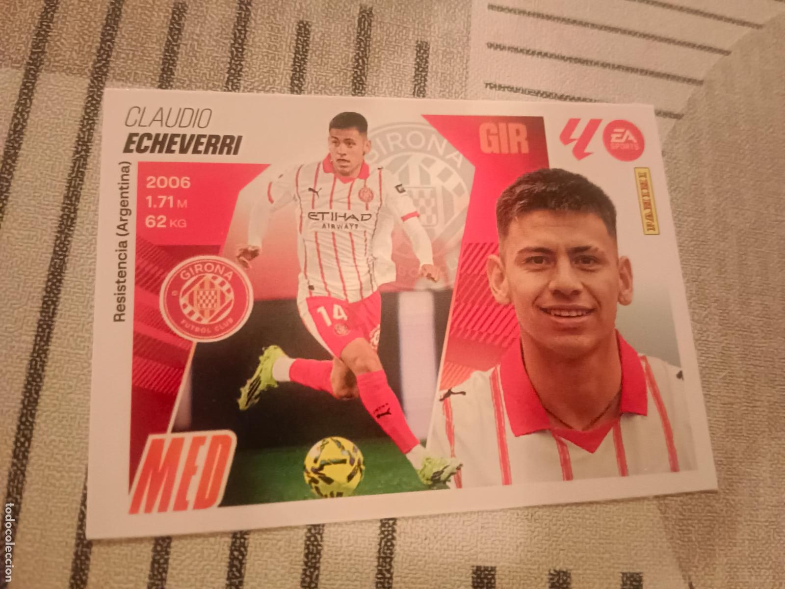 Cromos de Futebol: 2025 2026 25 26 FICHAJE - MERCADO DE INVIERNO - N&ordm; 21 ECHEVERRI - GIRONA - PANINI