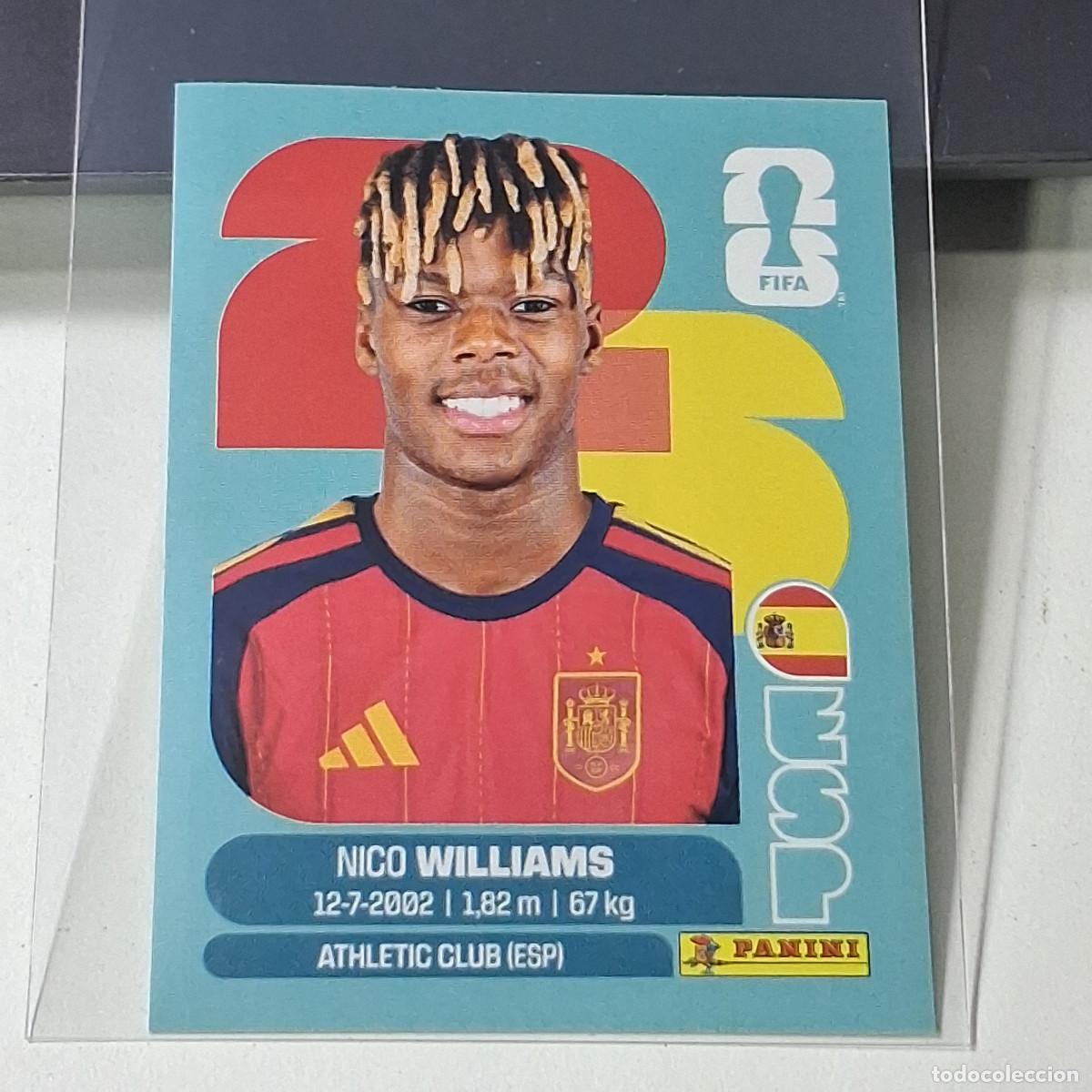Cromos de Futebol: B50 ESP 17 ESP17 NICO WILLIAMS ESPA&Ntilde;A ESP SPAIN MUNDIAL FIFA WORLD CUP 2026 STICKER PANINI
