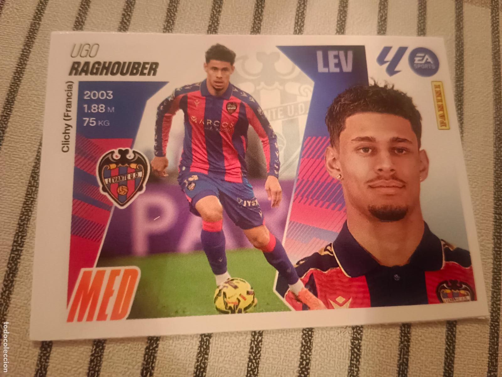 Cromos de Futebol: 2025 2026 25 26 FICHAJE - MERCADO DE INVIERNO - N&ordm; 22 RAGHOUBER - LEVANTE - PANINI