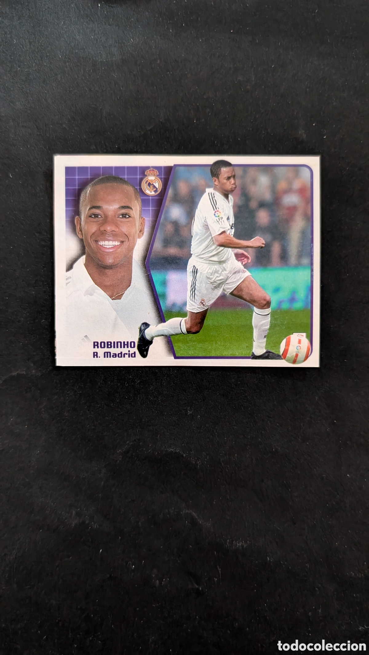 Cromos de Futebol: ROBINHO VERSION REAL MADRID FICHAJE 24 LIGA ESTE 2005/06 05 06 RECORTADO