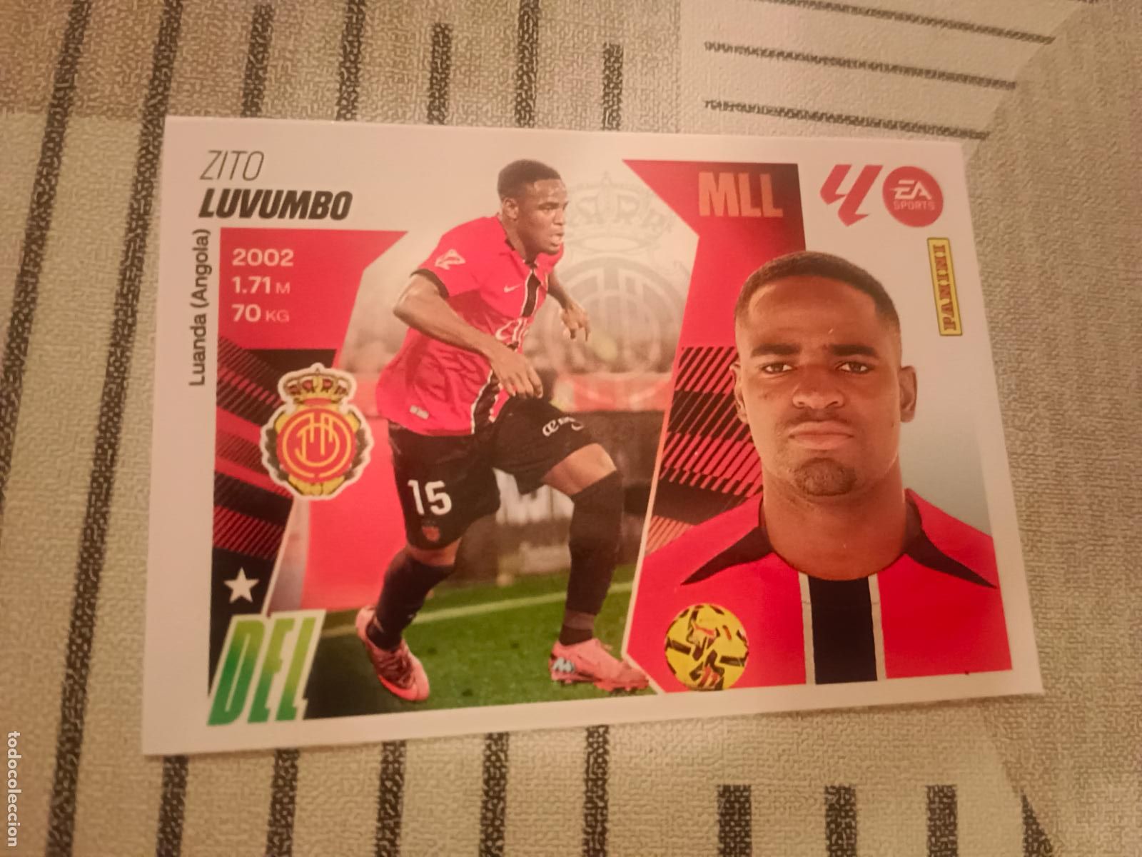Cromos de Futebol: 2025 2026 25 26 FICHAJE - MERCADO DE INVIERNO - N&ordm; 23 LUVUMBO - MALLORCA - PANINI