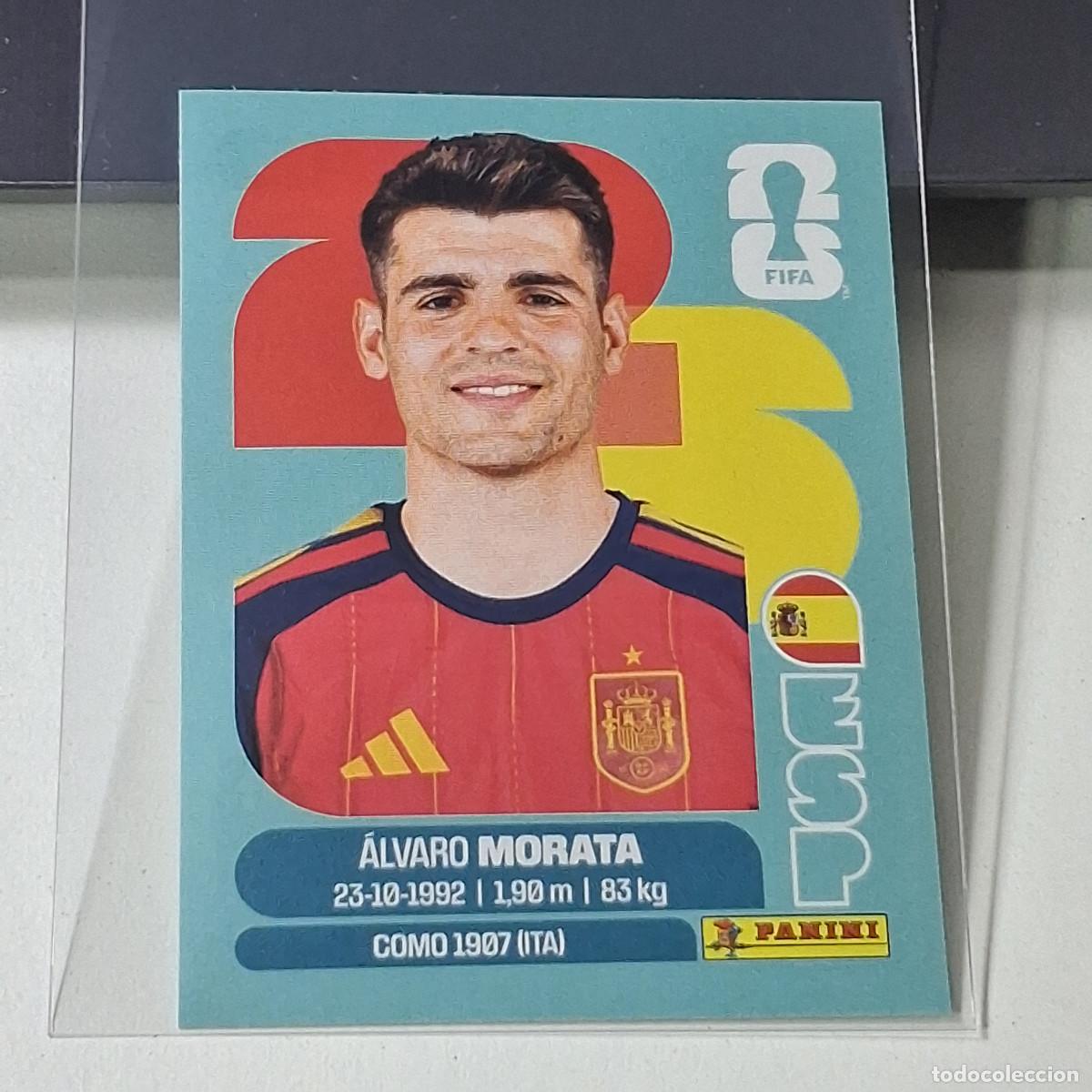 Figurine di Calcio: B50 ESP19 &Aacute;LVARO MORATA 19 ESPA&Ntilde;A ESP SPAIN MUNDIAL FIFA WORLD CUP 2026 STICKER PANINI