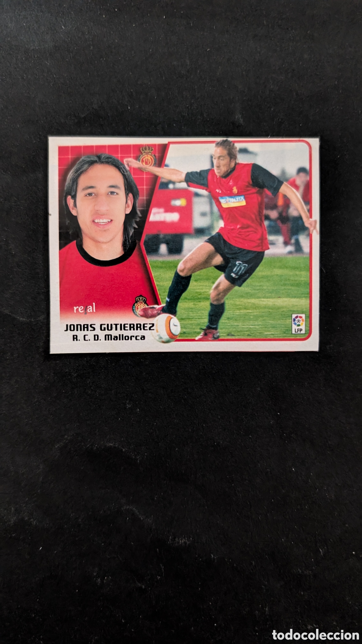 Figurine di Calcio: JONAS GUTIERREZ MALLORCA FICHAJE 35 LIGA ESTE 2005/06 05 06 RECORTADO