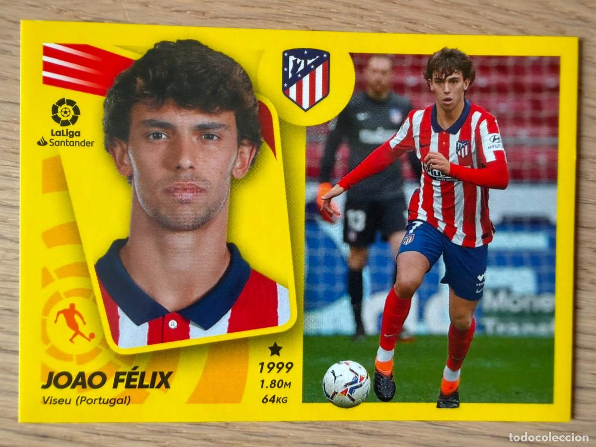 Figurine di Calcio: 17 JOAO FELIX ATLETICO MADRID 21 22 2021 2022 LIGA SANTANDER COLECCIONES ESTE SIN PEGAR STICKER