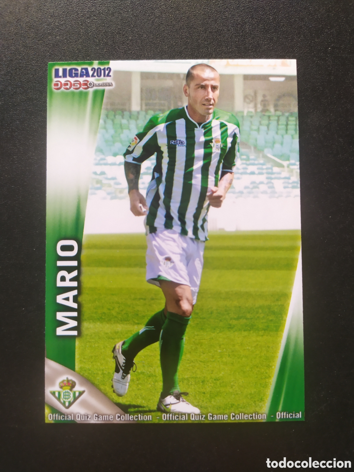 Cromos de f&uacute;tbol: Mundicromo fichas Liga 2011 2012 11 12 Mario n&deg; 466 Real Betis