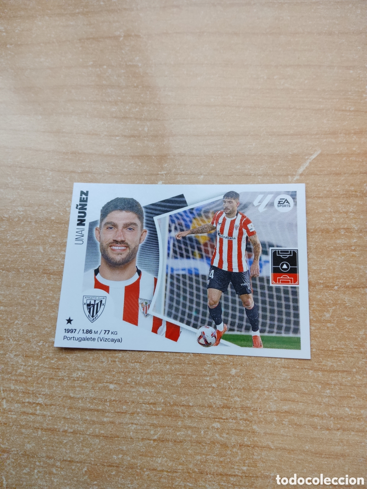 Cromos de f&uacute;tbol: 50 UNAI NU&Ntilde;EZ ATHLETIC CLUB ULTIMO FICHAJE LIGA ESTE 2024 2025
