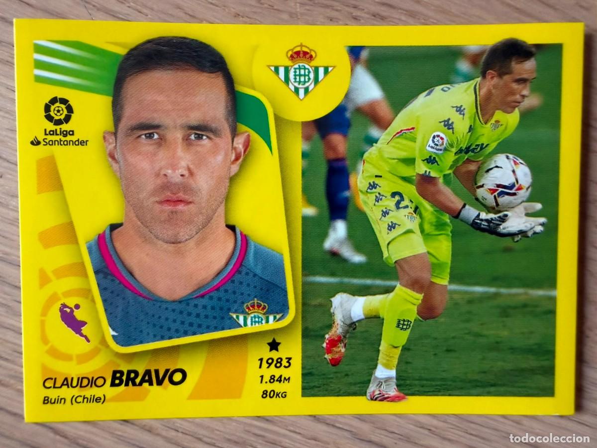 Cromos de f&uacute;tbol: 5 CLAUDIO BRAVO REAL BETIS 21 22 2021 2022 LIGA SANTANDER COLECCIONES ESTE SIN PEGAR STICKER
