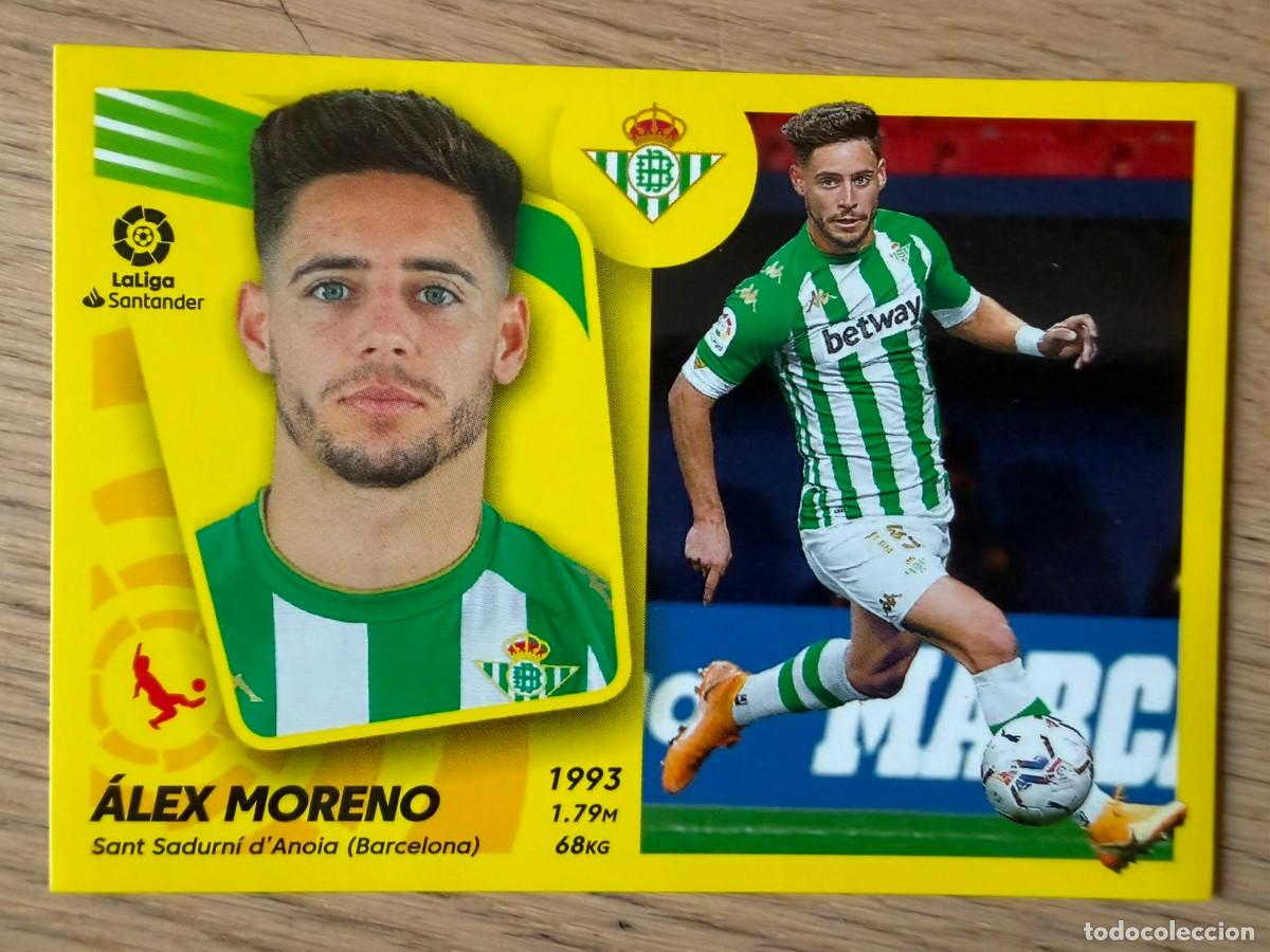 Cromos de f&uacute;tbol: 11B 11 B ALEX MORENO REAL BETIS 21 22 2021 2022 LIGA SANTANDER COLECCIONES ESTE SIN PEGAR STICKER