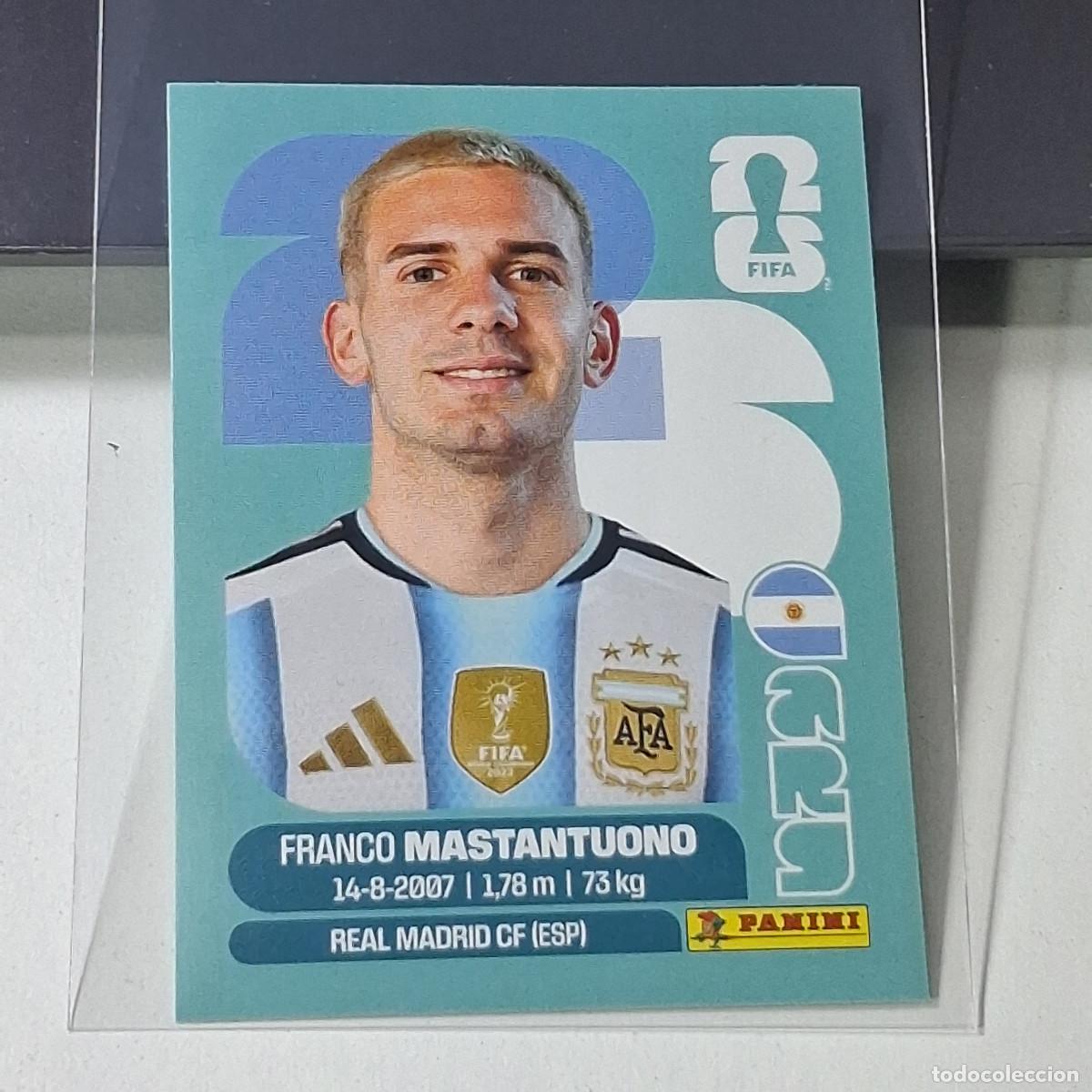 Cromos de f&uacute;tbol: B50 ARG15 FRANCO MASTANTUONO ARG 15 ARGENTINA ARG MUNDIAL FIFA WORLD CUP 2026 STICKER PANINI