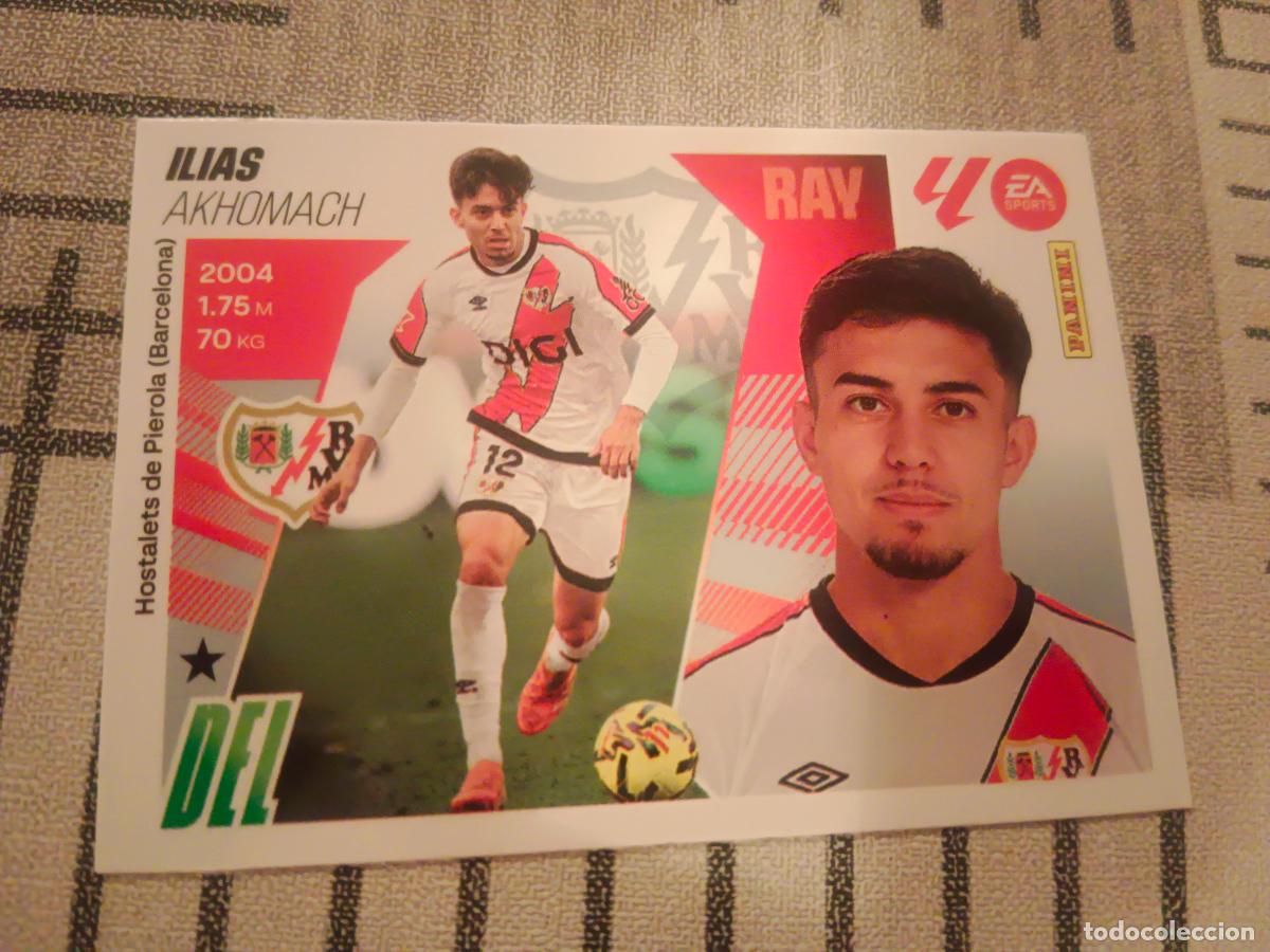 Cromos de f&uacute;tbol: 2025 2026 25 26 FICHAJE - MERCADO DE INVIERNO - N&ordm; 30 ILIAS AKHOMACH - RAYO VALLECANO - PANINI