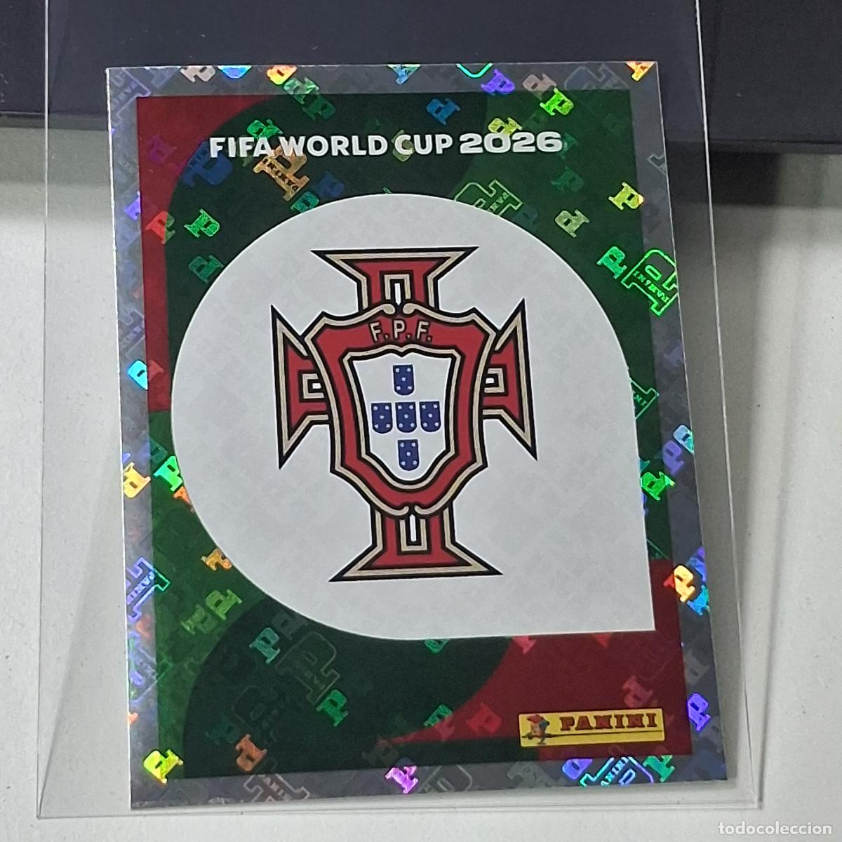 Cromos de f&uacute;tbol: B50 POR 1 POR1 ESCUDO LOGO BADGE PORTUGAL MUNDIAL FIFA WORLD CUP 2026 STICKER PANINI