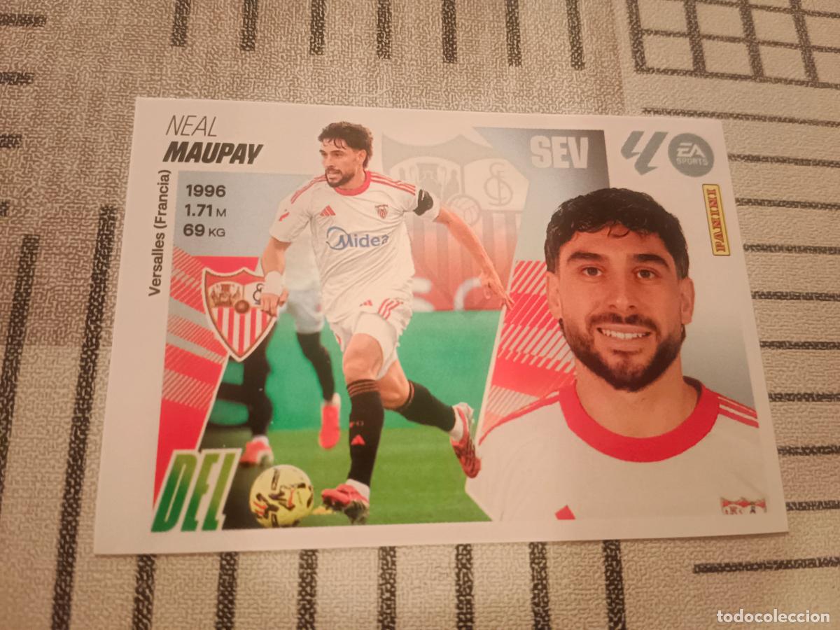 Cromos de f&uacute;tbol: 2025 2026 25 26 FICHAJE - MERCADO DE INVIERNO - N&ordm; 33 NEAL MAUPAY - SEVILLA - PANINI